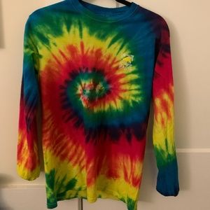 Tie Dye Long Sleeve Salty Dog Cafe T-shirt